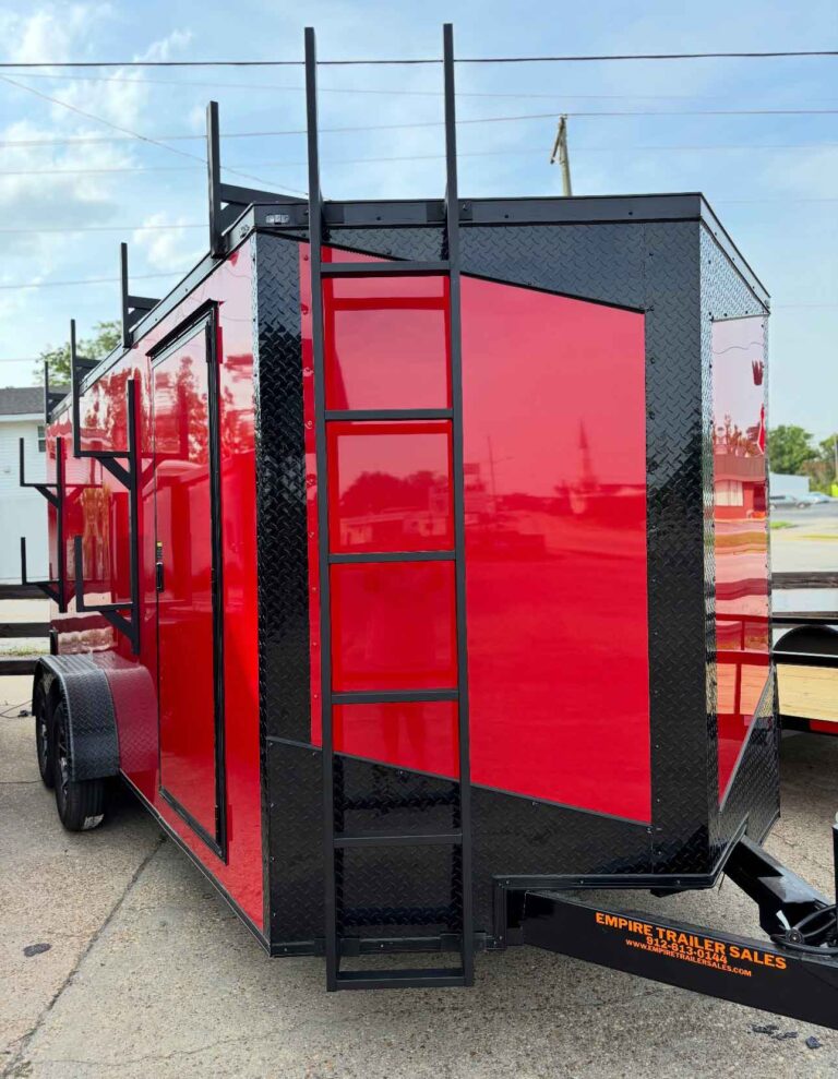 Enclosed-Tailers-red-black-3-front